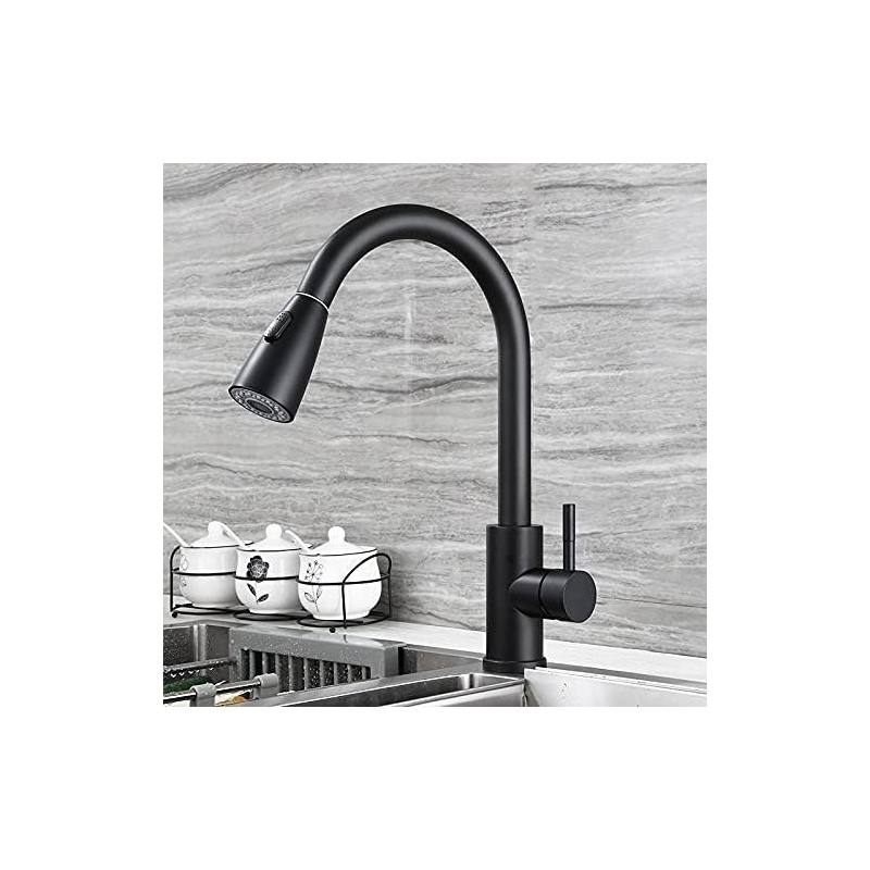 GRIFO DE COCINA ALTO CURVO C/TIRON
