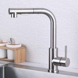 GRIFO COCINA ALTO RECTO C/TIRON