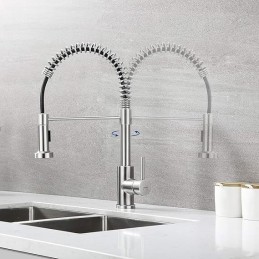 GRIFO COCINA GOURMET C/TIRON INOX304
