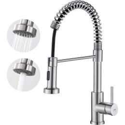 GRIFO COCINA GOURMET C/TIRON INOX304