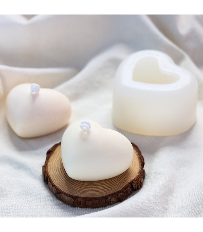 Molde de silicona corazon 3d 5cm