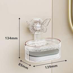 PORTA JABON MARIPOSA CON ESPONJA