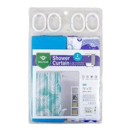 CORTINA P/BAÑO 2PC 180x180CM