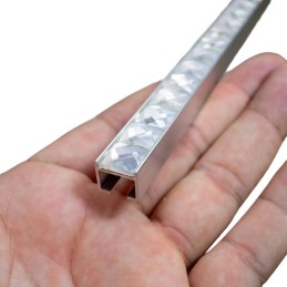 Perfil de aluminio con strass 2.44mt