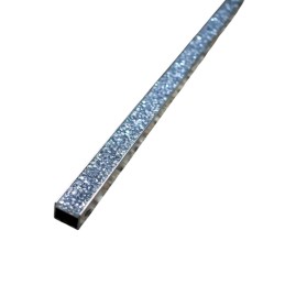 Perfil de aluminio con piedras plata 2.44mt