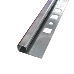 Perfil de piso cuadrado 2.50mt plata brillo