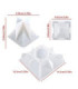 Molde de silicona piramide 3d 14.2x14.2cm