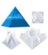 Molde de silicona piramide 3d 14.2x14.2cm