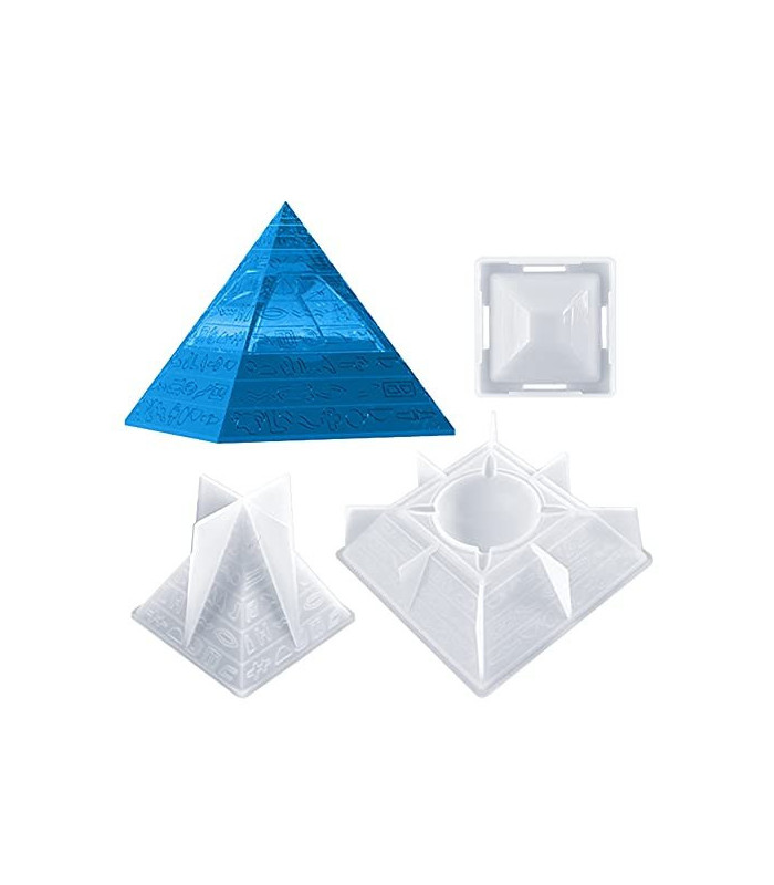Molde de silicona piramide 3d 14.2x14.2cm