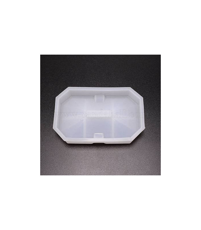 Molde de silicona jabonera 13x8.5x2cm