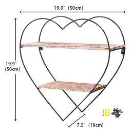 JUEGO DE REPISA CORAZON