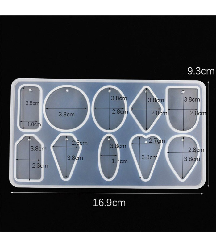 Molde de silicona colgantes 17x9.5cm