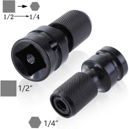 Adaptador de impacto 1/2 a 1/4
