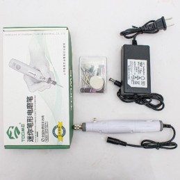 Mini torno con fuente y accesorios 18v