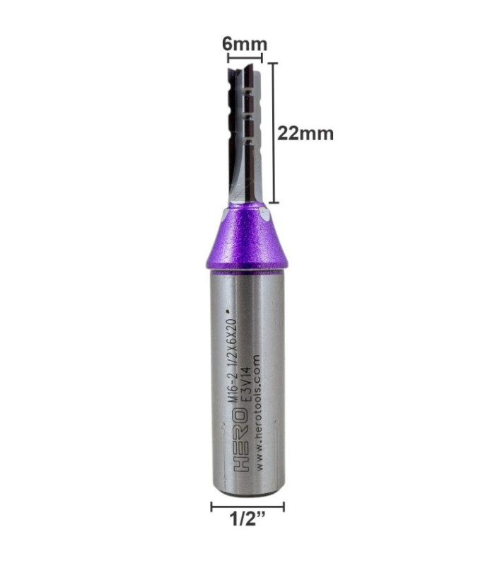 Fresa recto 1/2x6x20hx3t HERO