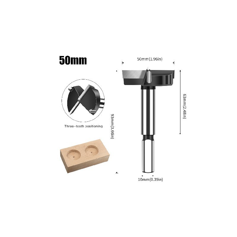 Mecha forstner tungsteno 50mm 1pc