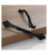 Manija para mueble con diseño negro 16cm 1pc