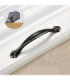 Manija para mueble con diseño negro 13cm 1pc