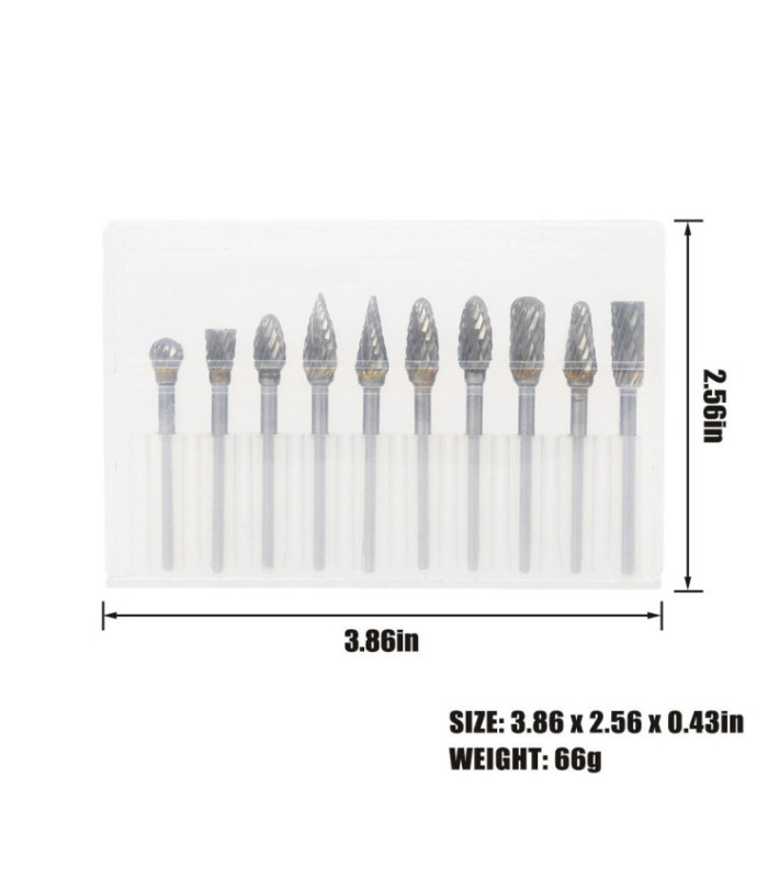 Set de punta retificadora de metal 10pc