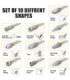 Set de punta retificadora de metal 10pc